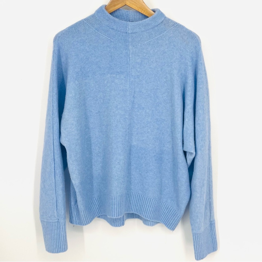 LOFT Large Blue Mock Neck Sweater